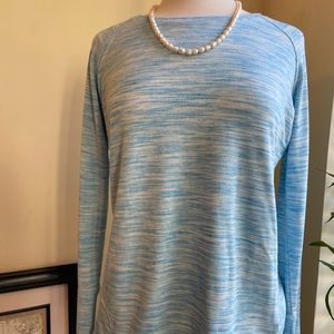 Champion women’s long sleeve tee blue jewel